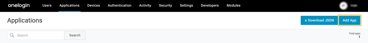 Adding an Application in OneLogin