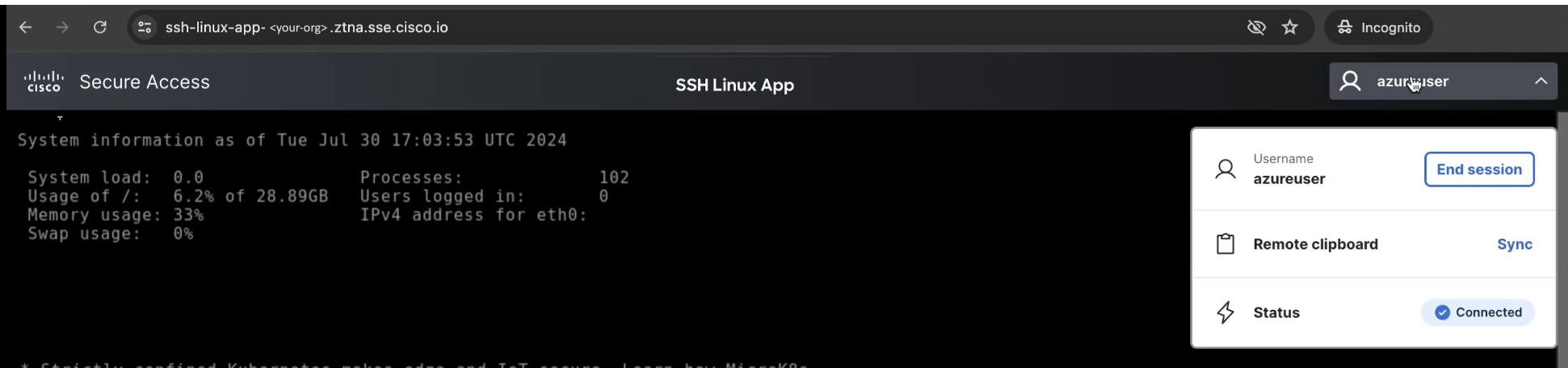 SSH user experience