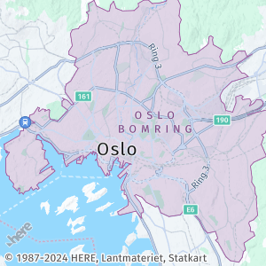 Sample map with congestion zones displayed