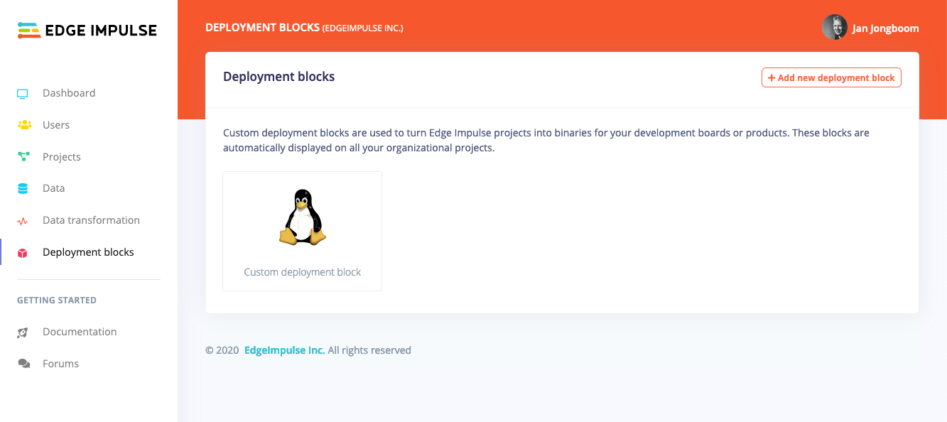 Screenshot 2020-12-02 at 12.49.55.png Managing the deployment block in Edge Impulse