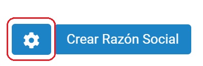 Configuración de razón social