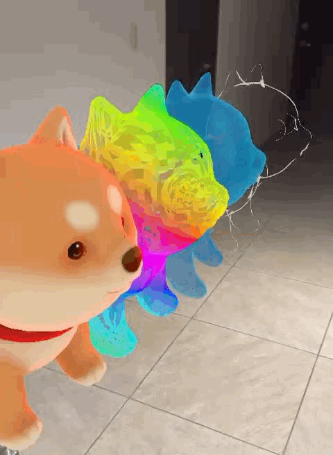 Shaders in action - one model with different shaders applied