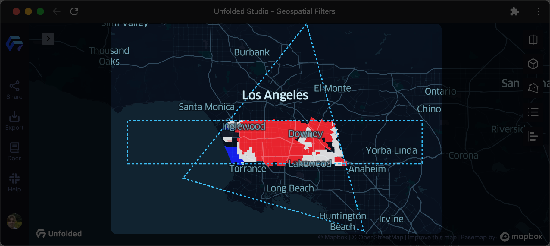 Two filters applied to the same map.