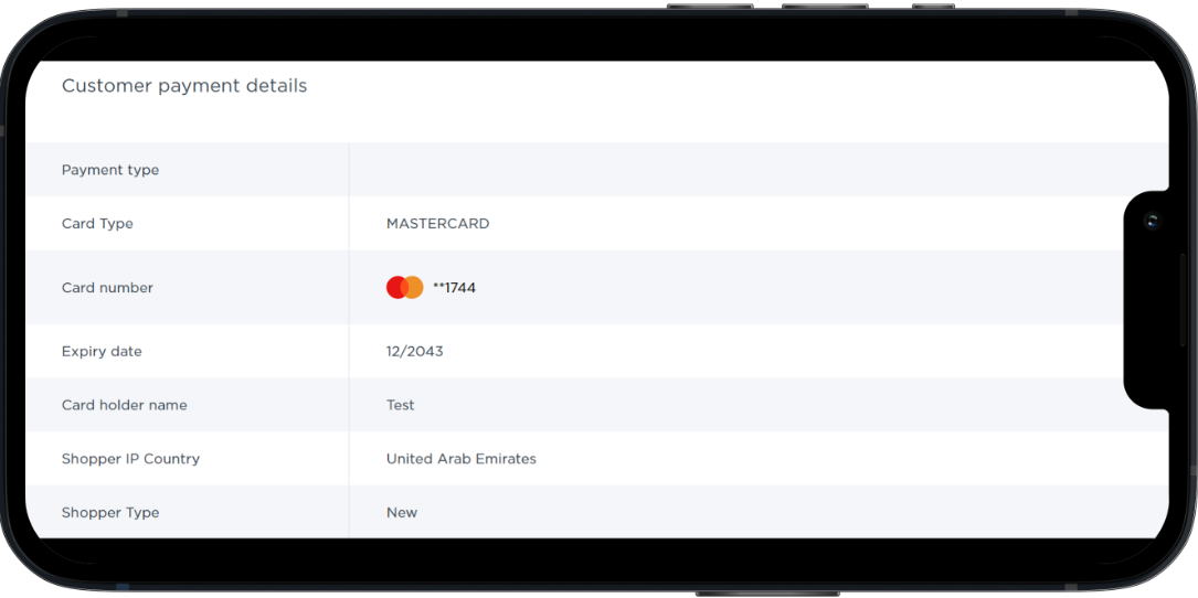 Navigate to Orders, Order Details to view a breakdown of the customer payment details. 