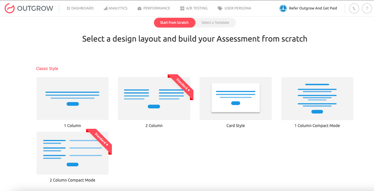 Selecting a Design Layout