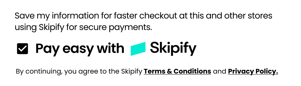 Image showing the Skipify checkbox light theme with a white background