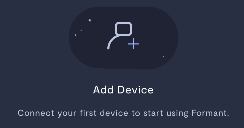 If your organization has no provisioned devices, you will see this button.