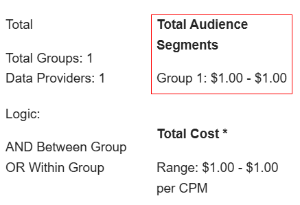 **Total Audience Segments**