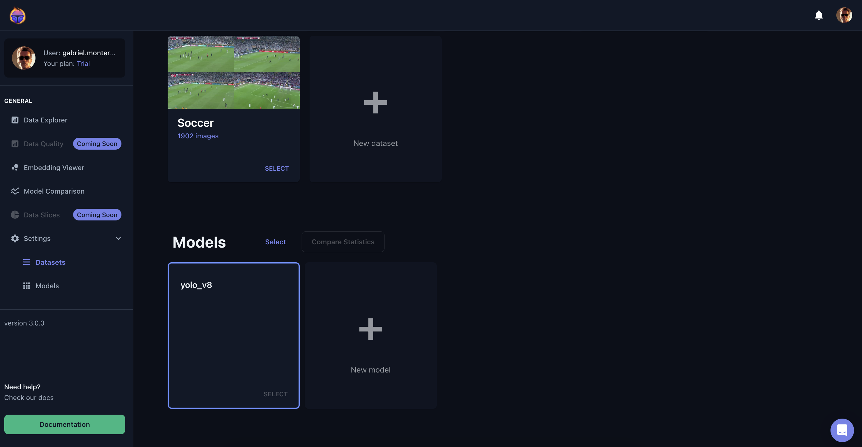 Figure 2. Your dataset on the Tenyks dashboard