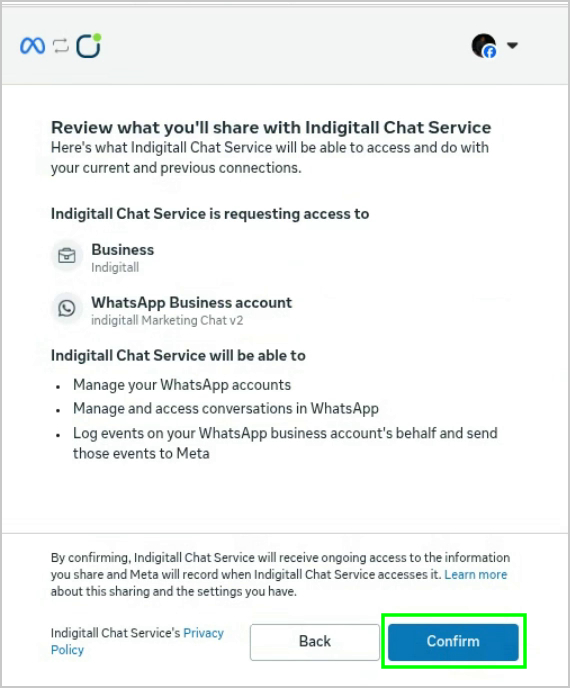 review and confirm