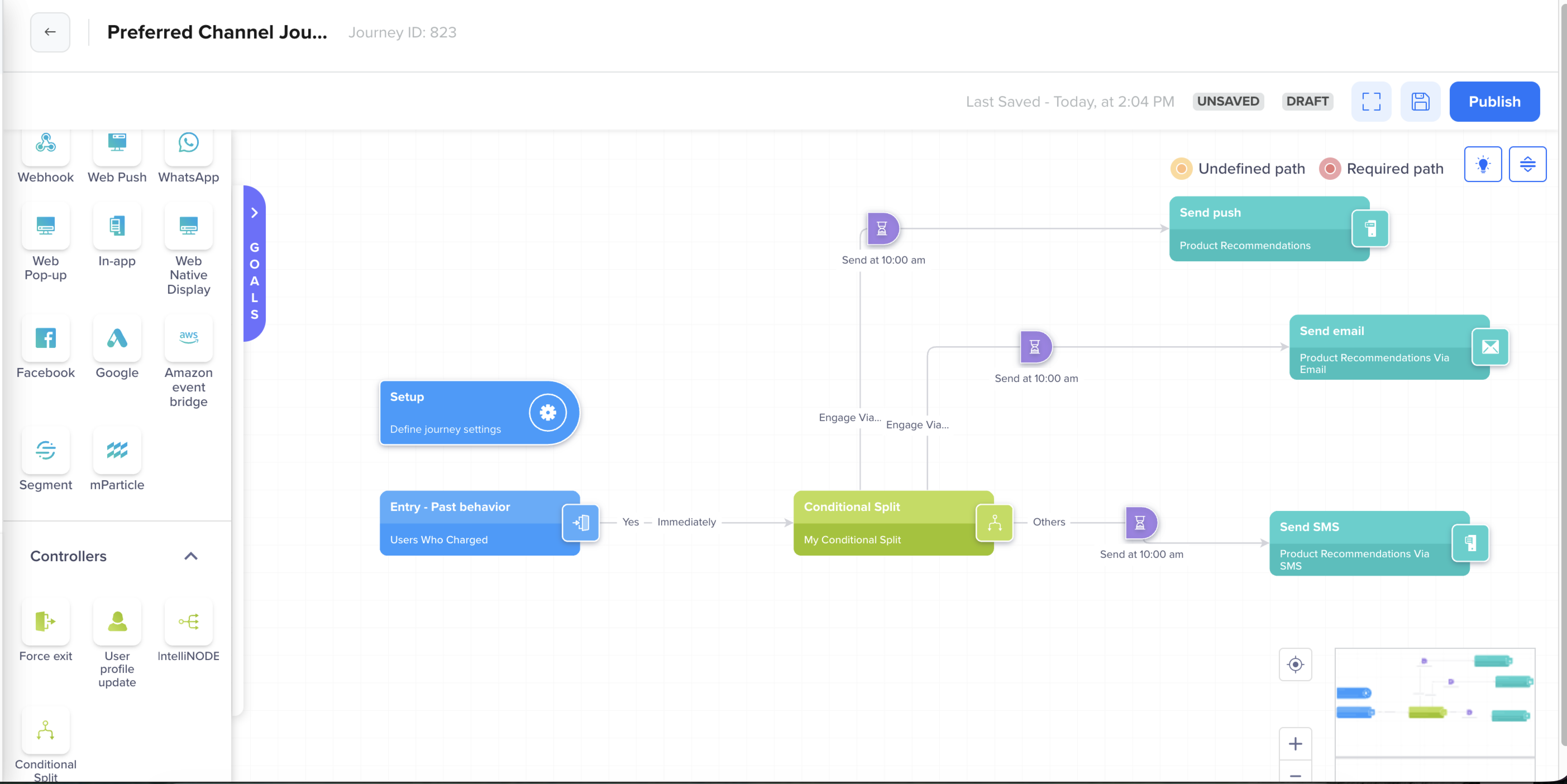 Personalize Journey Basis Preferred Channel