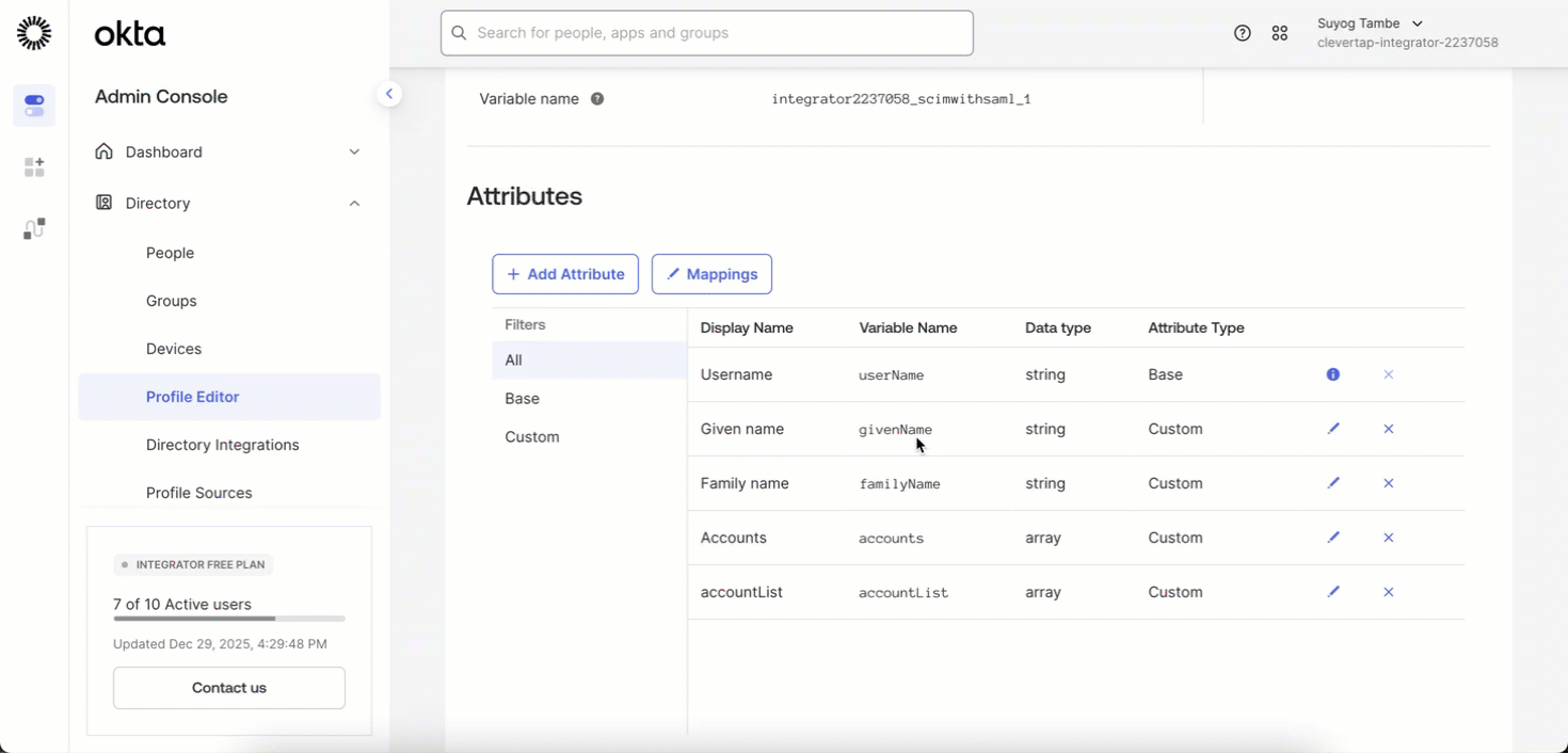 Delete `accountList` Attribute