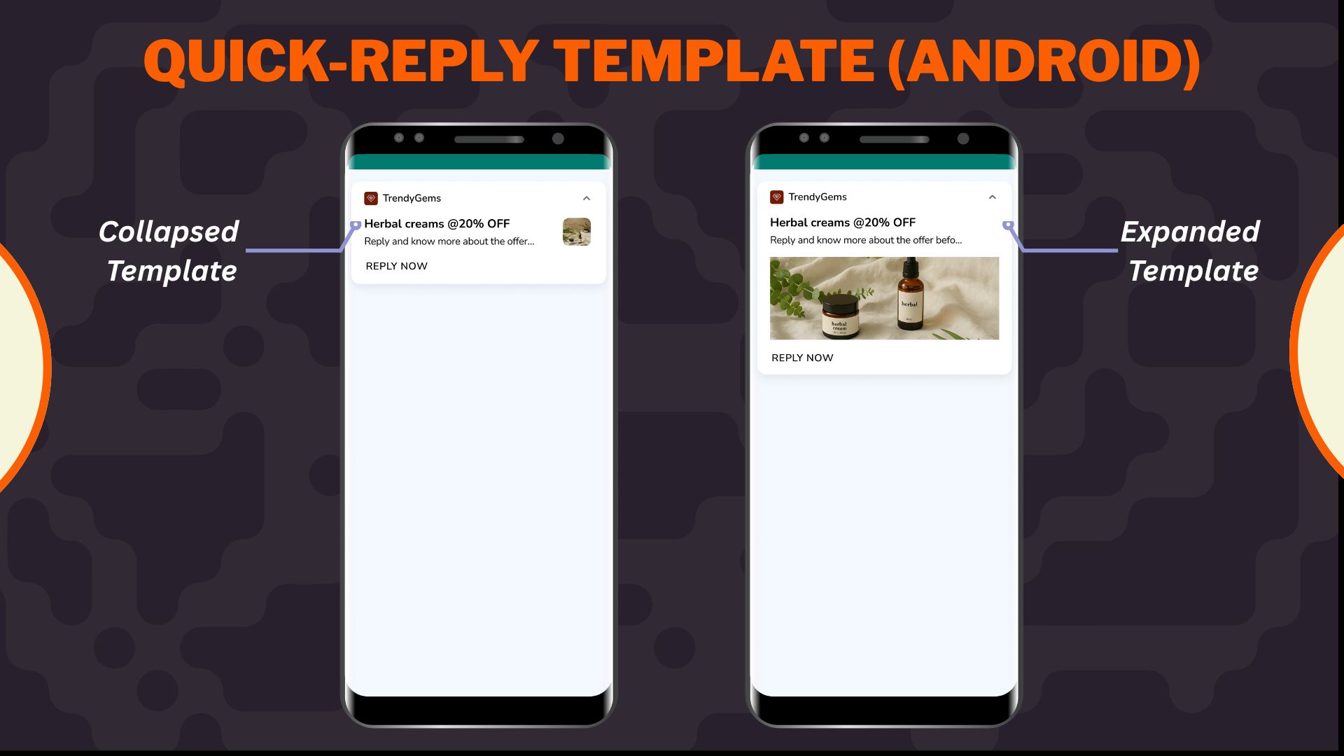 Quick-Reply Template for Android