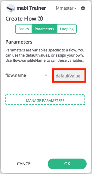 Adding Flow Parameter Override.png 306