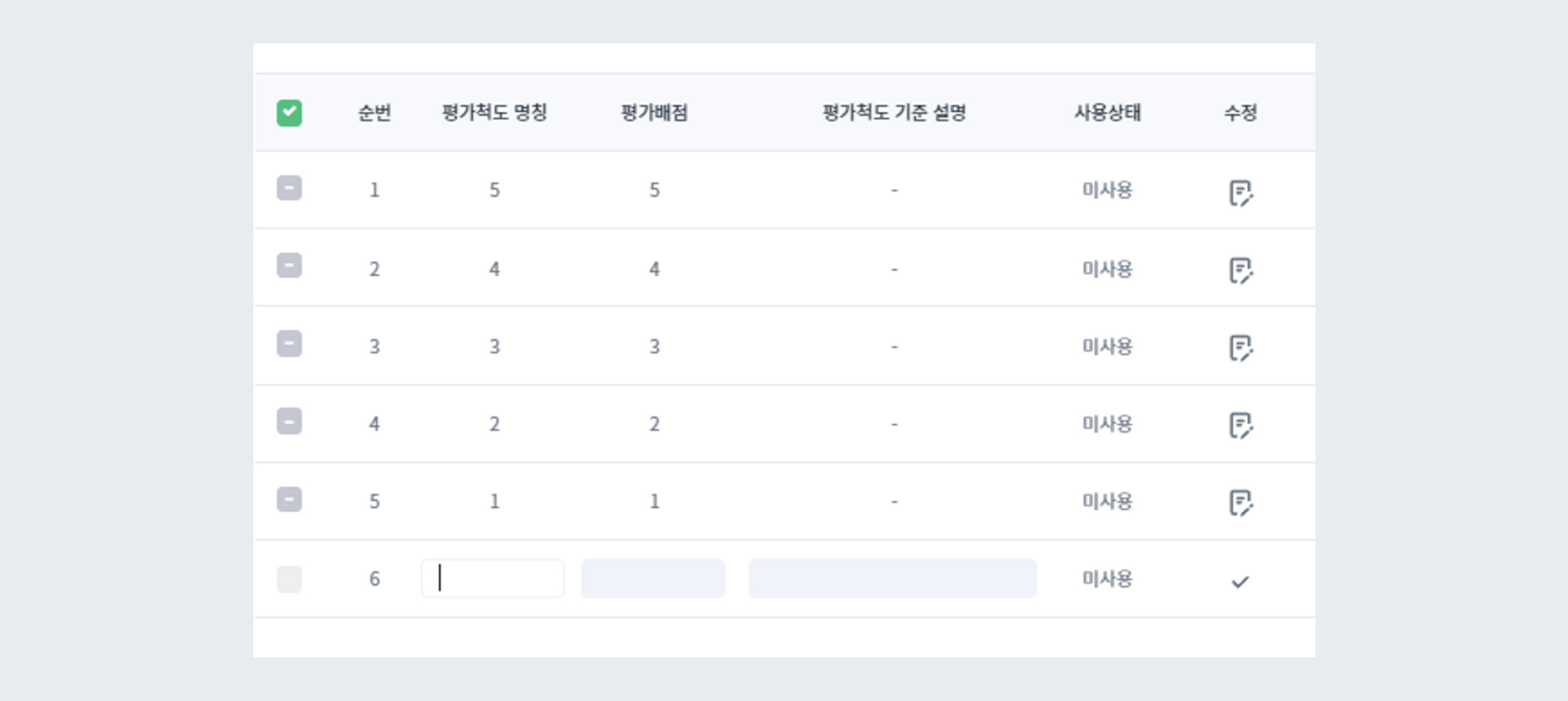 예시 - 숫자 척도