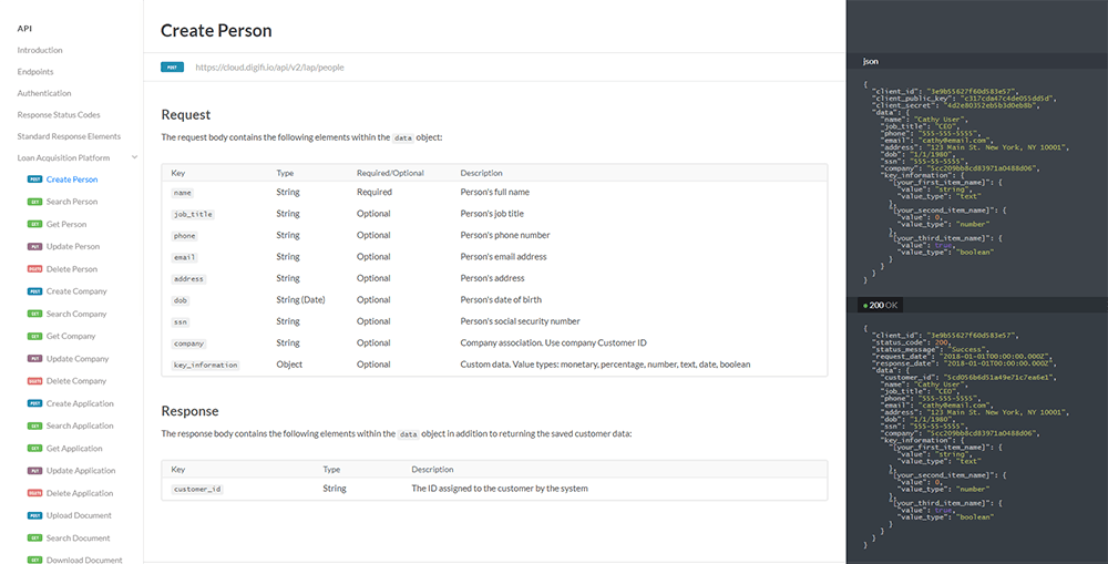 DigiFi API Documentation
