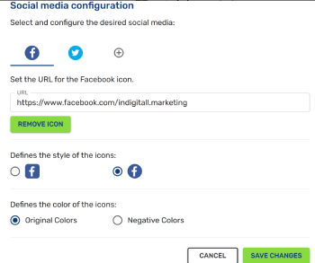 Social Media Configuration