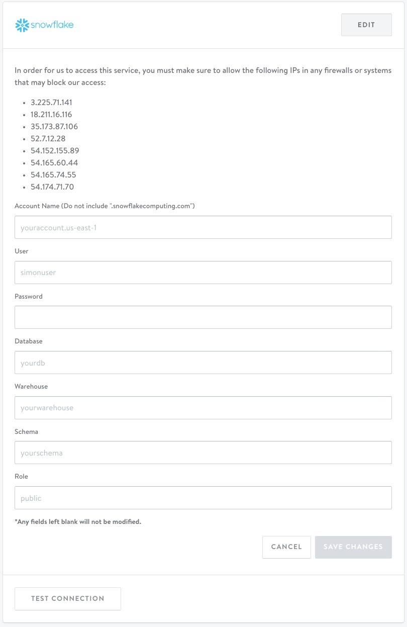 Complete the fields described below