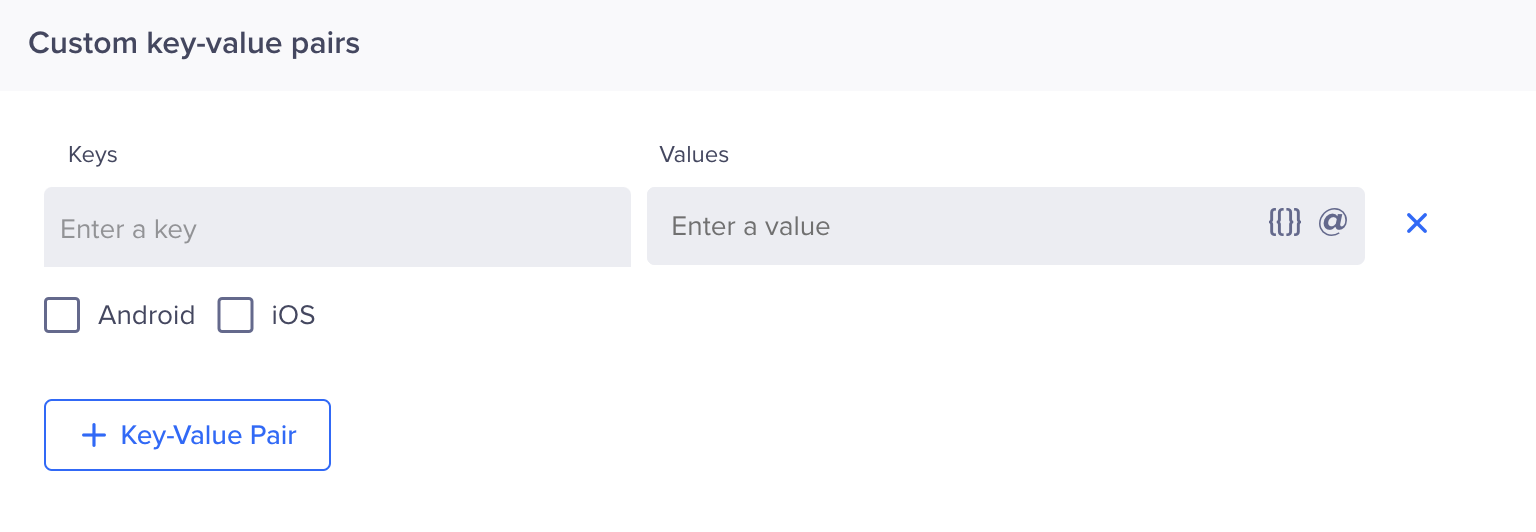 Define Custom Key-Value Pairs