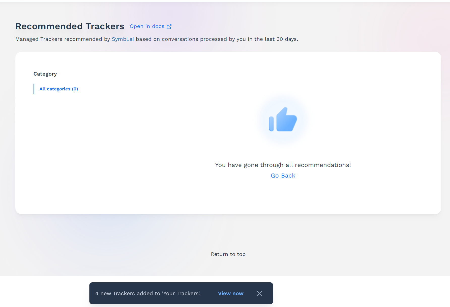 New Trackers Added