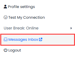 Screenshot of logging into Inbox