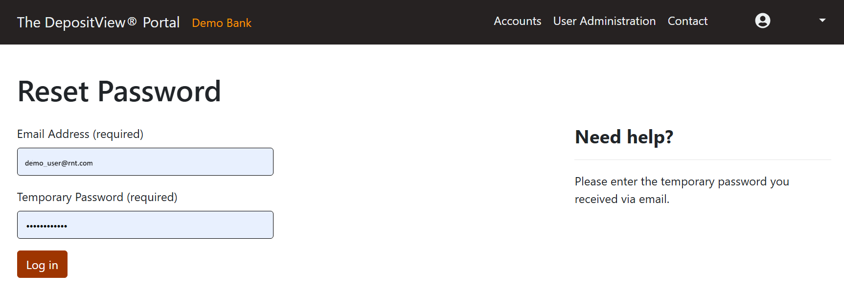 Reset Password