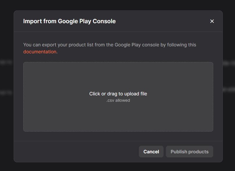Import your CSV downloaded from Google.