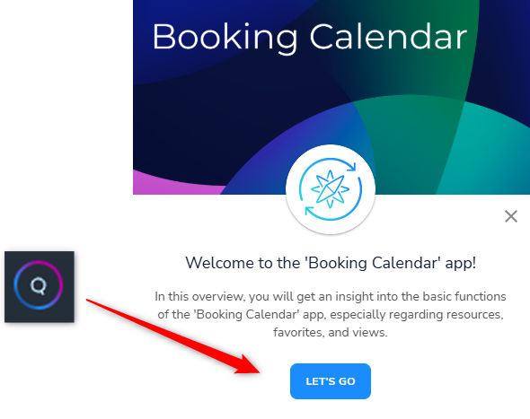 Start of an overview guide within the booking calendar app