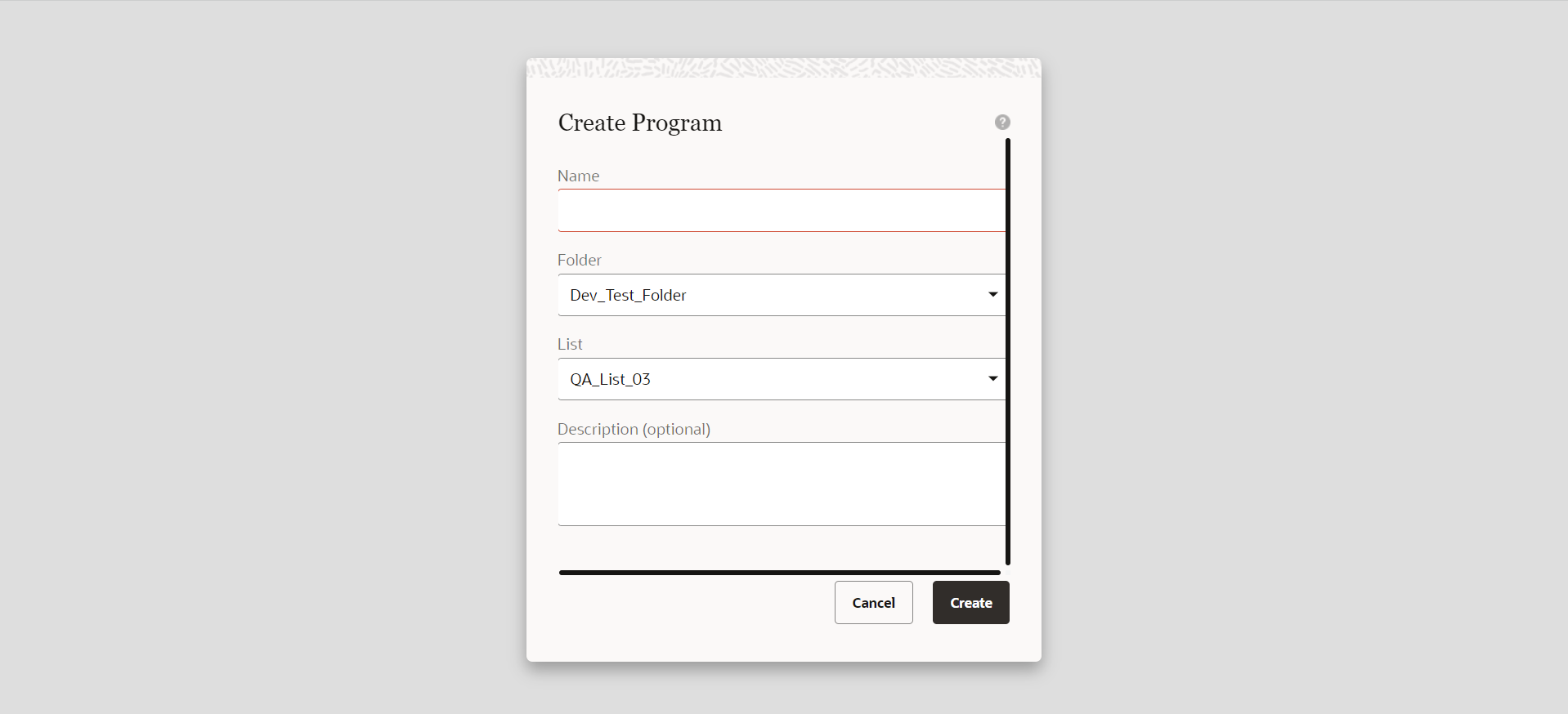 Create a program 