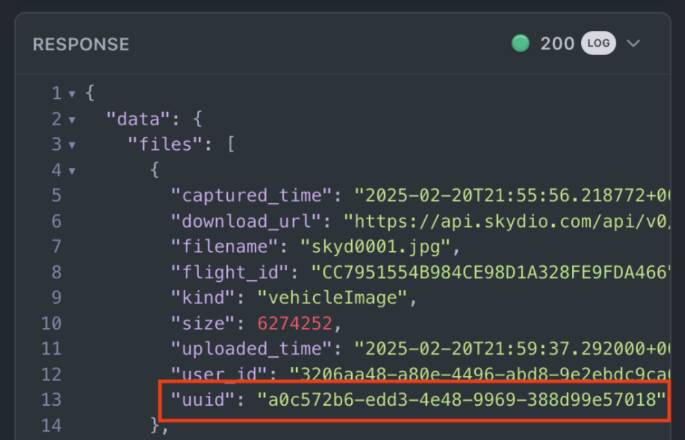 Copy the uuid without quotes.