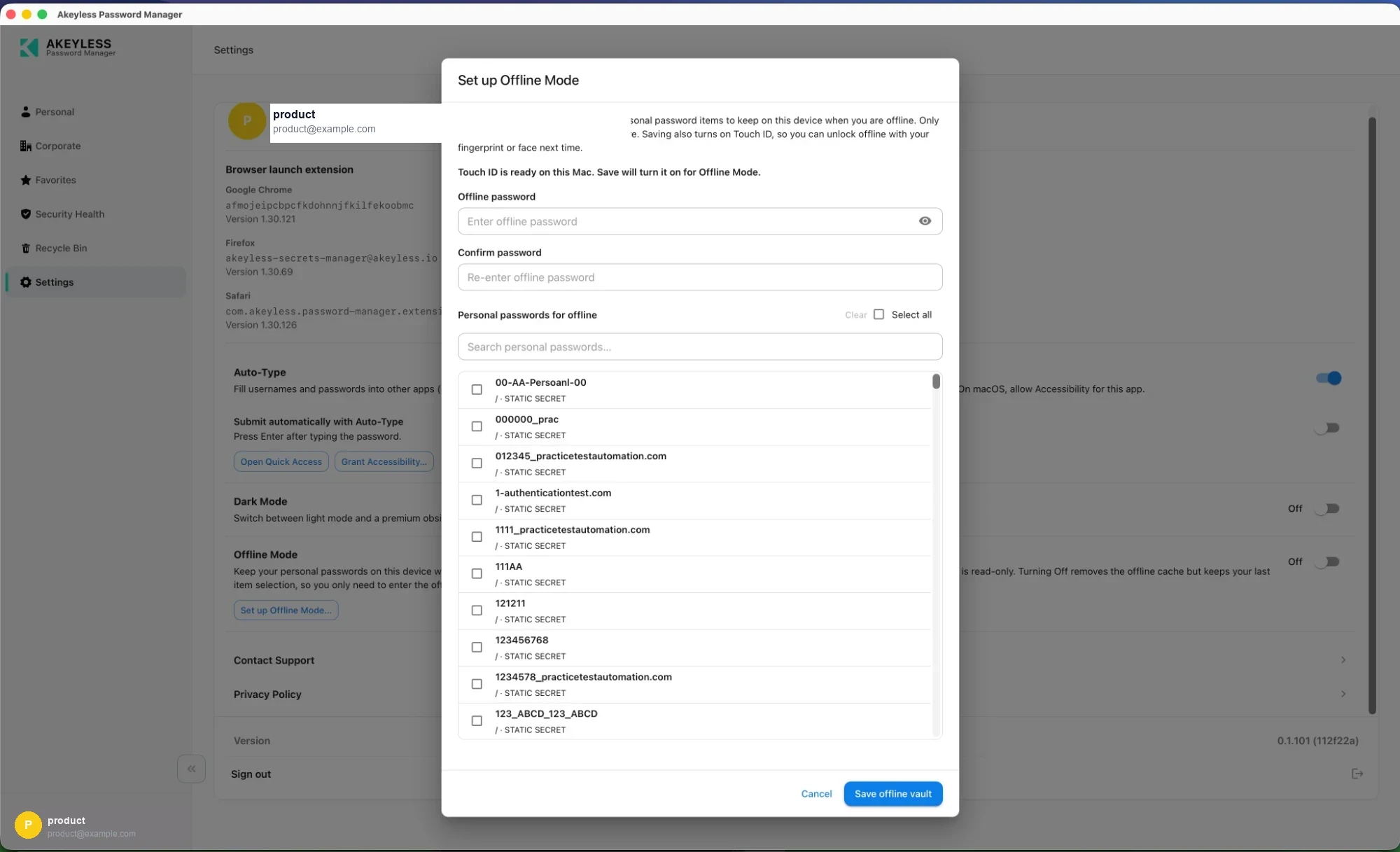 Set up Offline Mode