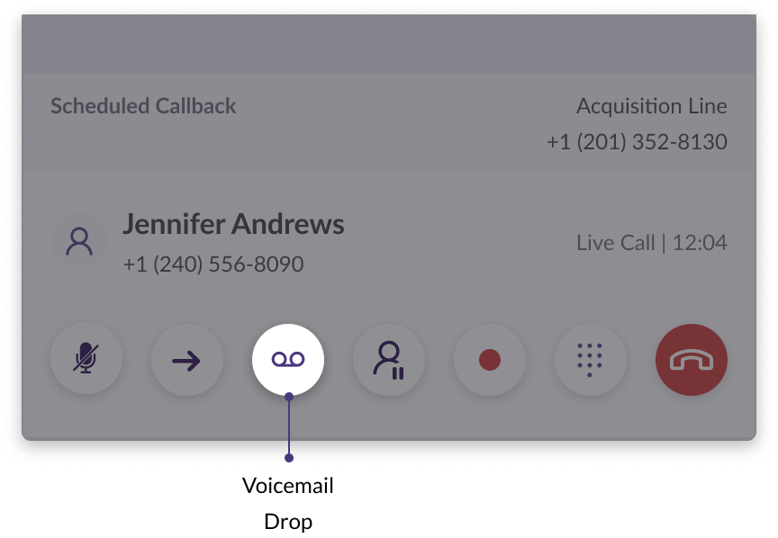 Voicemail Drop on Call Controls