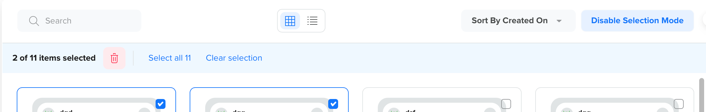 Bulk Templates Actions