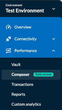 Select Composer in the app's navigation menu