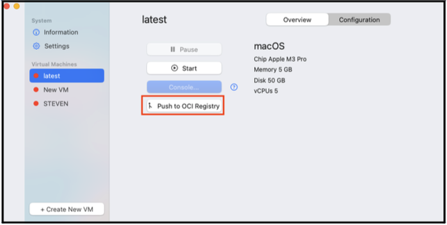 Push to OIC Registry