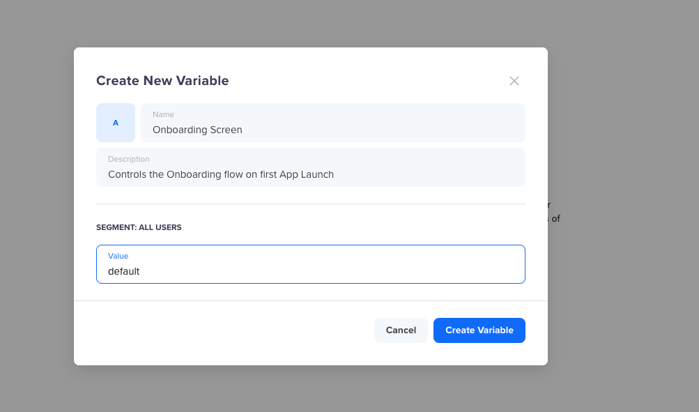 Create Remote Config Variable