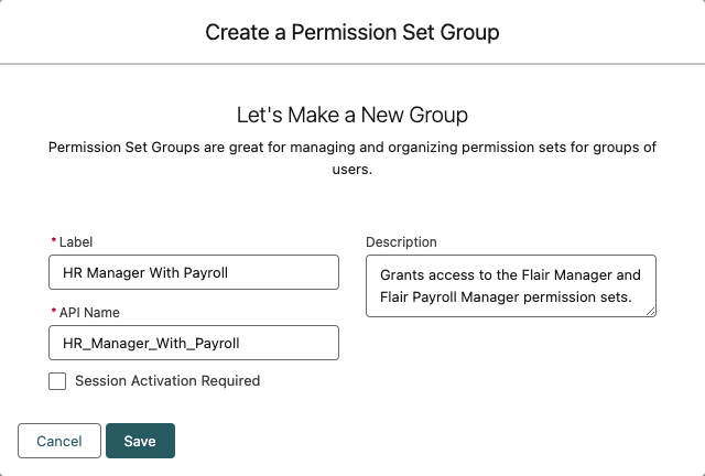 Creating permission set groups in Salesforce