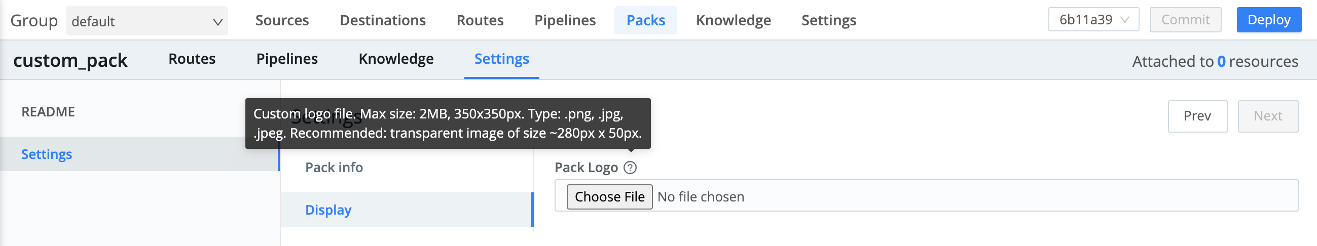pack-display-settings.png Editing Pack's display (logo) settings