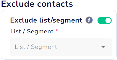 Exclude contacts from your campaign