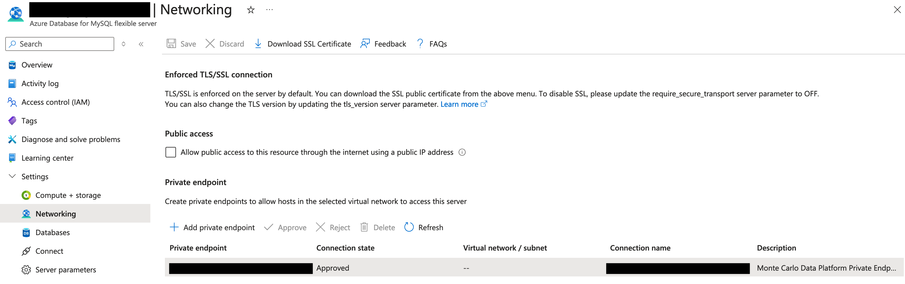 Azure Console Example