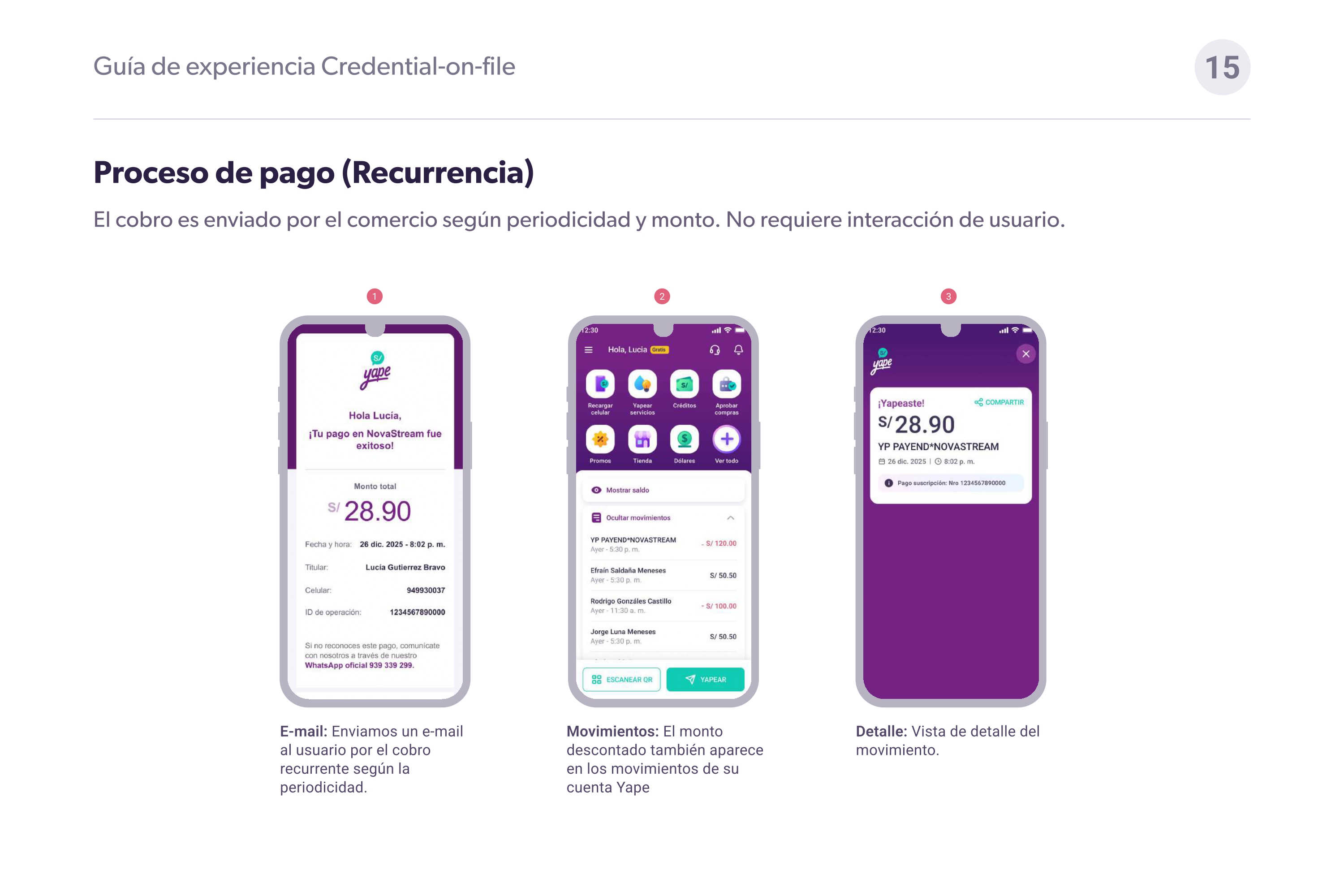 Guía visual - Yape en 2 columnas