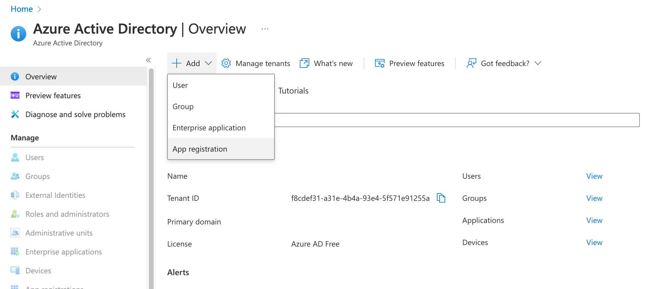 Where to Create an App Integration in Azure