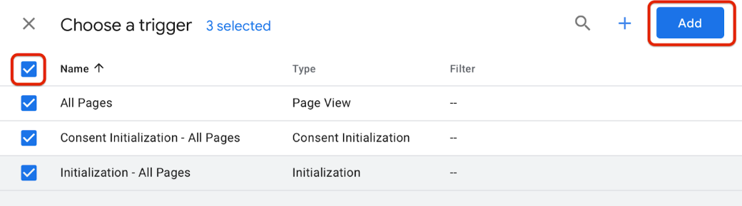 All pages are selected and Add button is shown