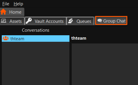 Image of the Group Chat option.