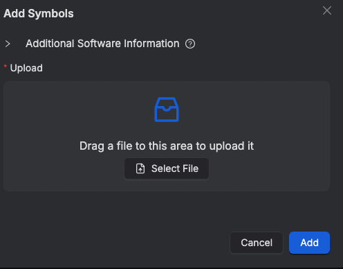 Memfault symbol file upload confirmation.