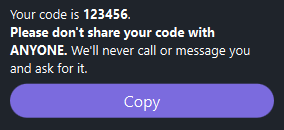 A screenshot of a message received by an end user if the send in Viber format is successful.