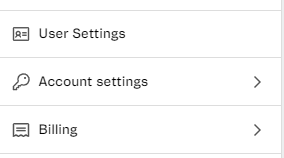 account settings