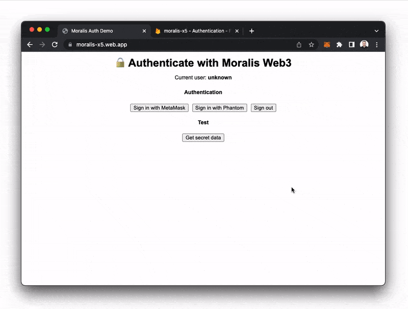 Web3 Firebase Authentication Demo