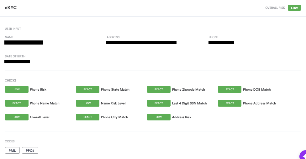 eKYB module configuration