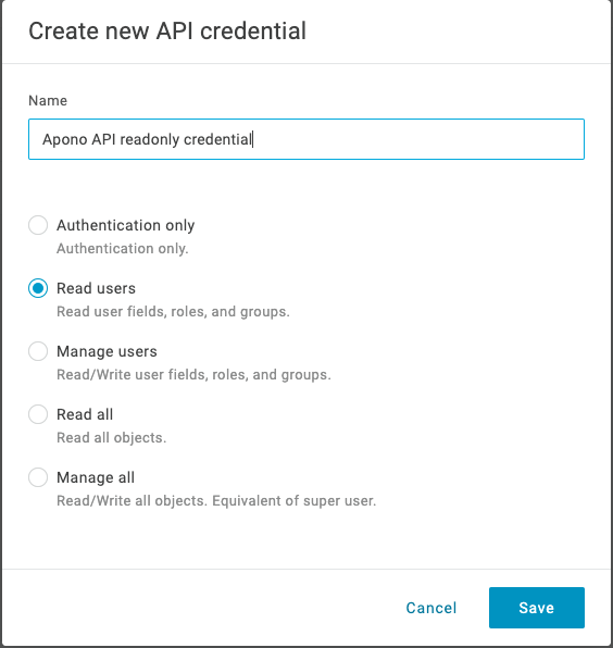 OneLogin API Credentials